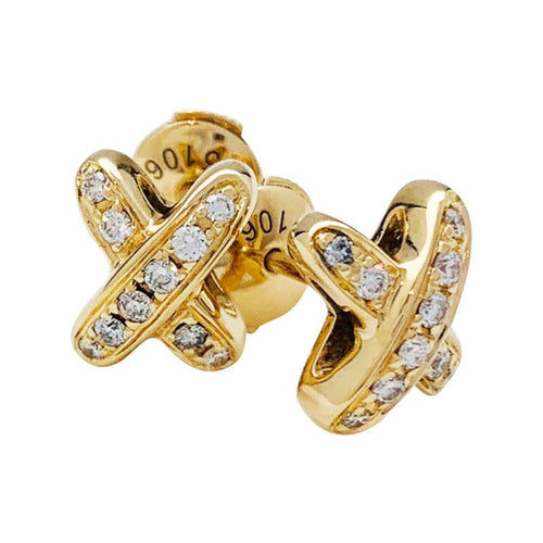 [Peak]JEUX DE GOLD DIAMOND EARRINGS
