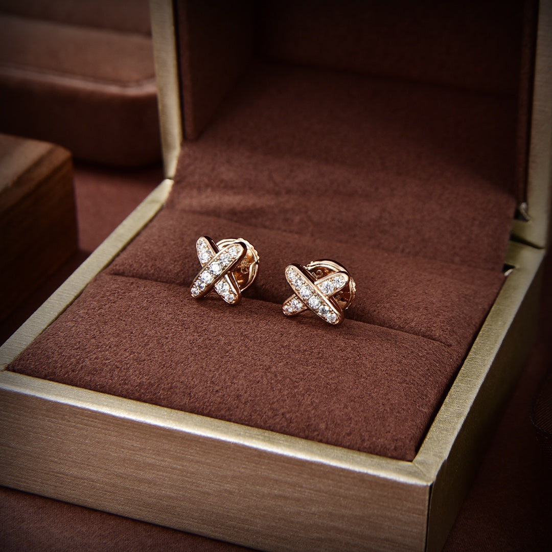 [Peak]JEUX DE GOLD DIAMOND EARRINGS