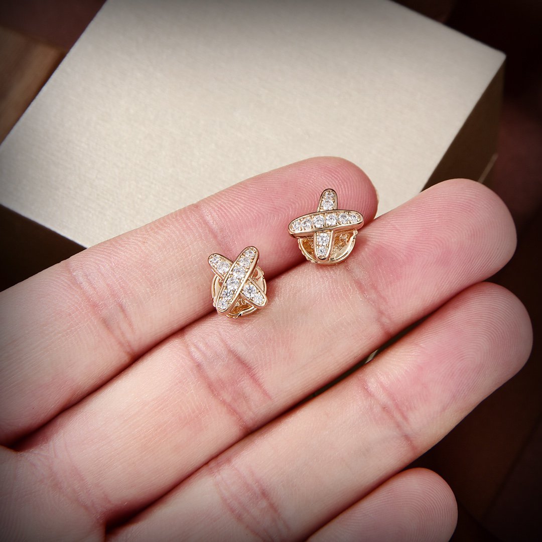 [Peak]JEUX DE GOLD DIAMOND EARRINGS