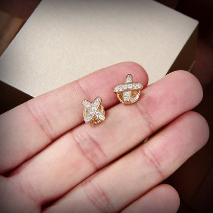 [Peak]JEUX DE GOLD DIAMOND EARRINGS