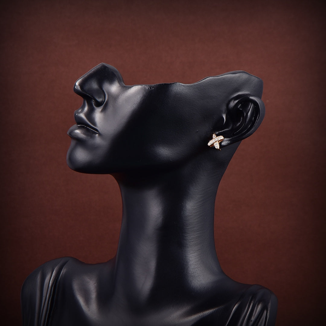 [Peak]JEUX DE GOLD DIAMOND EARRINGS