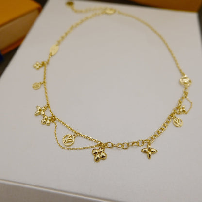 [Peak]BLOOMING SUPPLE NECKLACE BRASS