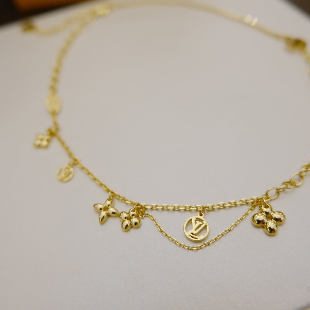 [Peak]BLOOMING SUPPLE NECKLACE BRASS