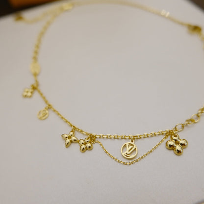 [Peak]BLOOMING SUPPLE NECKLACE BRASS