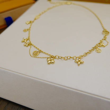 [Peak]BLOOMING SUPPLE NECKLACE BRASS