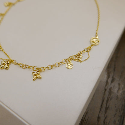 [Peak]BLOOMING SUPPLE NECKLACE BRASS