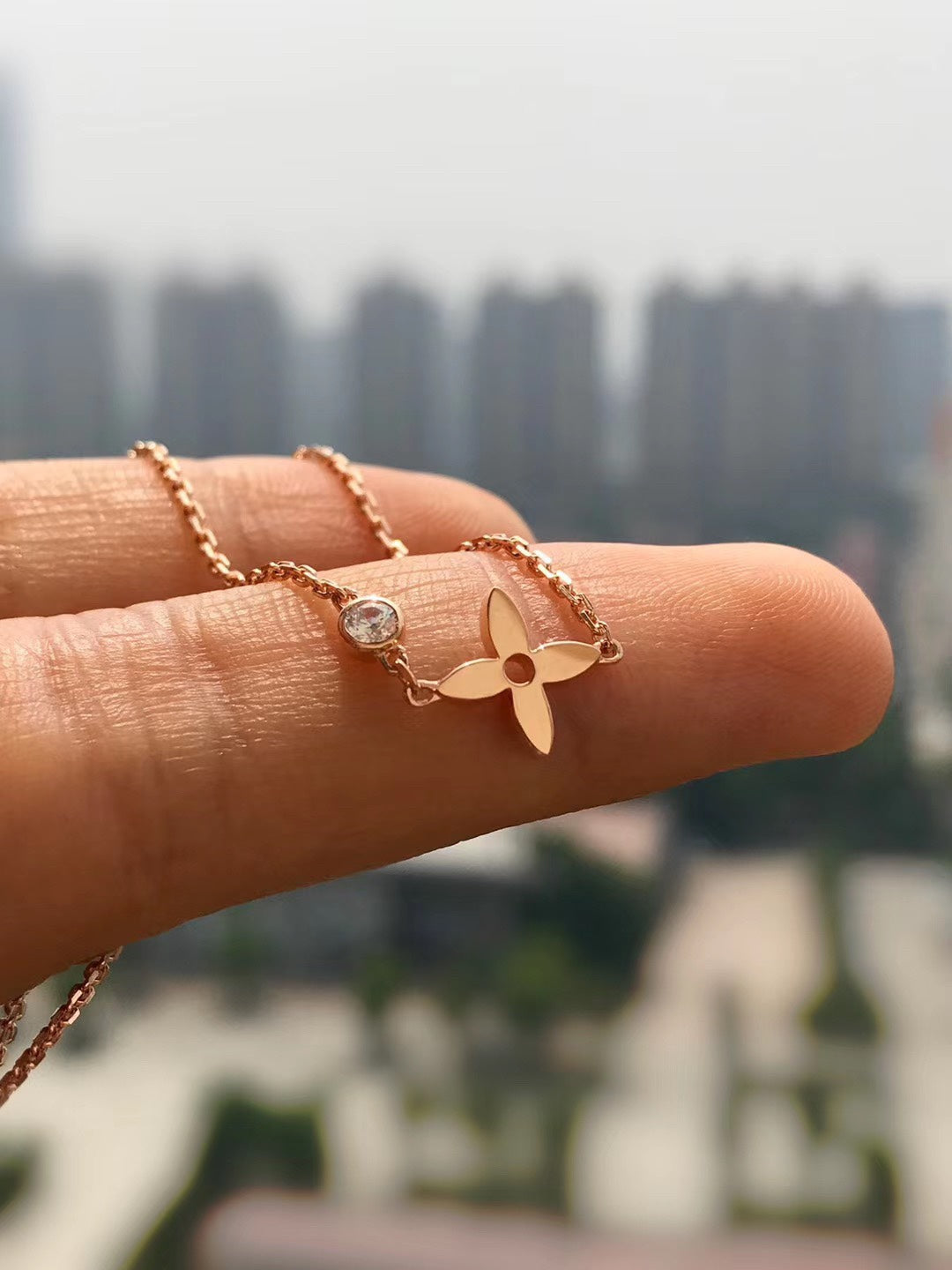 [Peak]BLOSSOM PENDANT ROSE GOLD AND DIAMOND