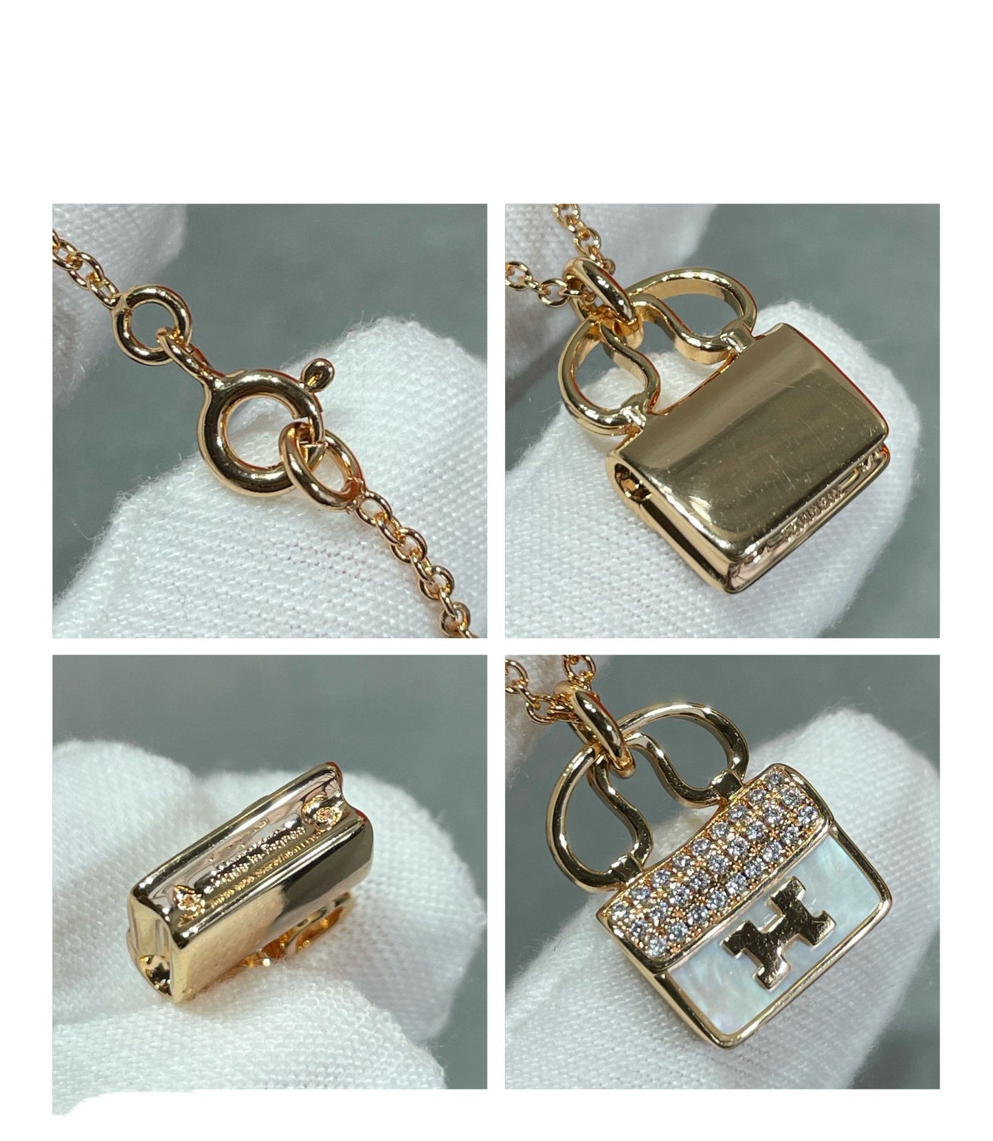 [Peak]H CIRCE MOISSANITE PENDANT NECKLACE GOLD