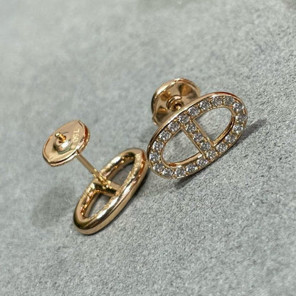 [Peak]HM FULL DIAMOND PIG NOSE STUD EARRINGS