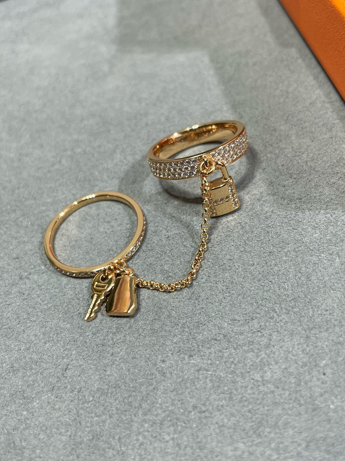 [Peak]HM KELLY CLOCHETTE DOUBLE RING IN  WITH DIAMONDS