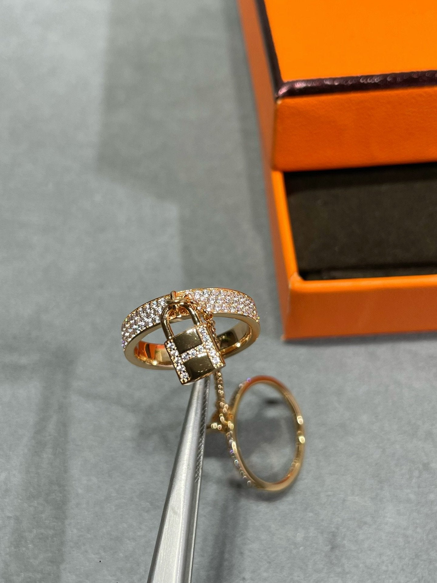 [Peak]HM KELLY CLOCHETTE DOUBLE RING IN  WITH DIAMONDS