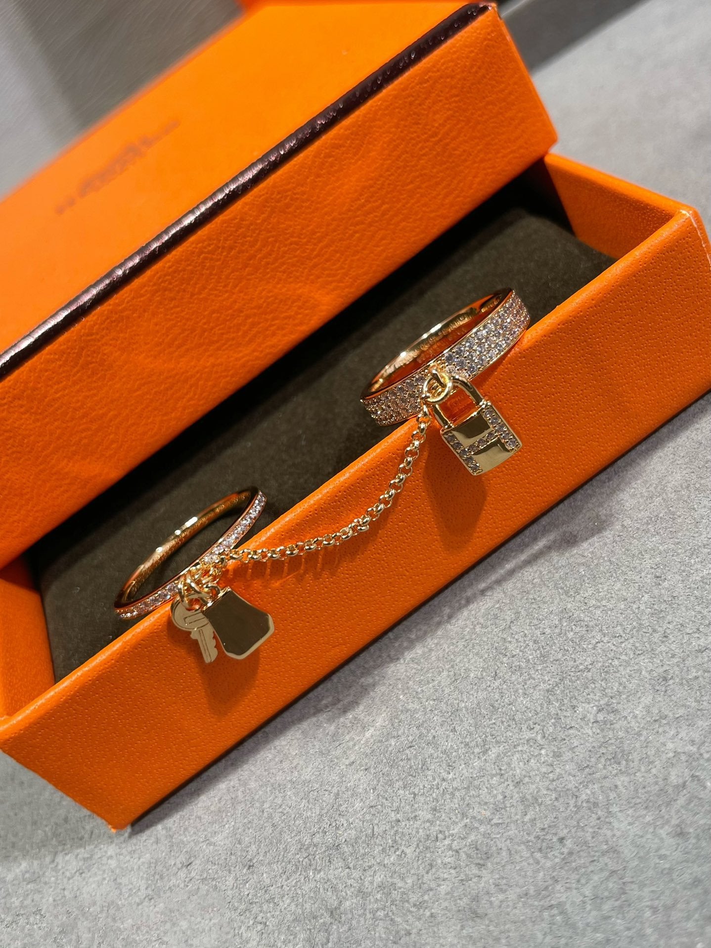 [Peak]HM KELLY CLOCHETTE DOUBLE RING IN  WITH DIAMONDS