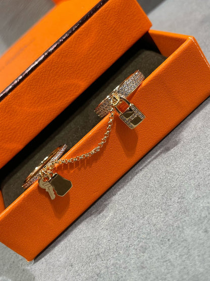 [Peak]HM KELLY CLOCHETTE DOUBLE RING IN  WITH DIAMONDS
