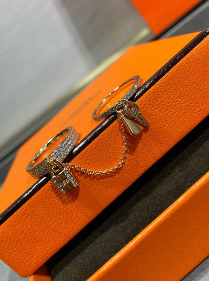 [Peak]HM KELLY CLOCHETTE DOUBLE RING IN  WITH DIAMONDS