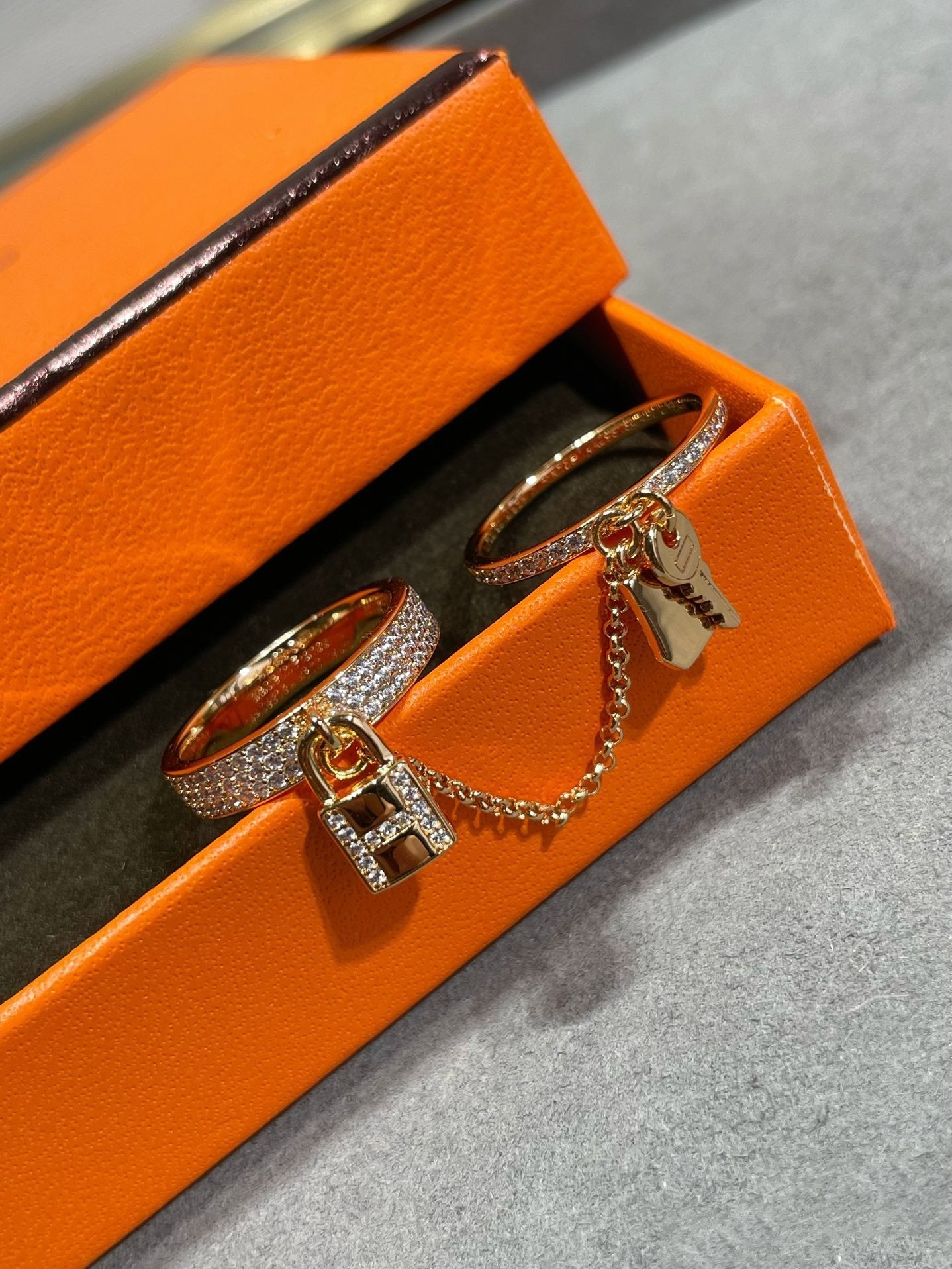 [Peak]HM KELLY CLOCHETTE DOUBLE RING IN  WITH DIAMONDS