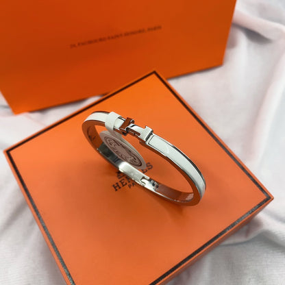 [Peak]CLASSIC HM CLIC WHITE 8MM ENAMEL BRACELET