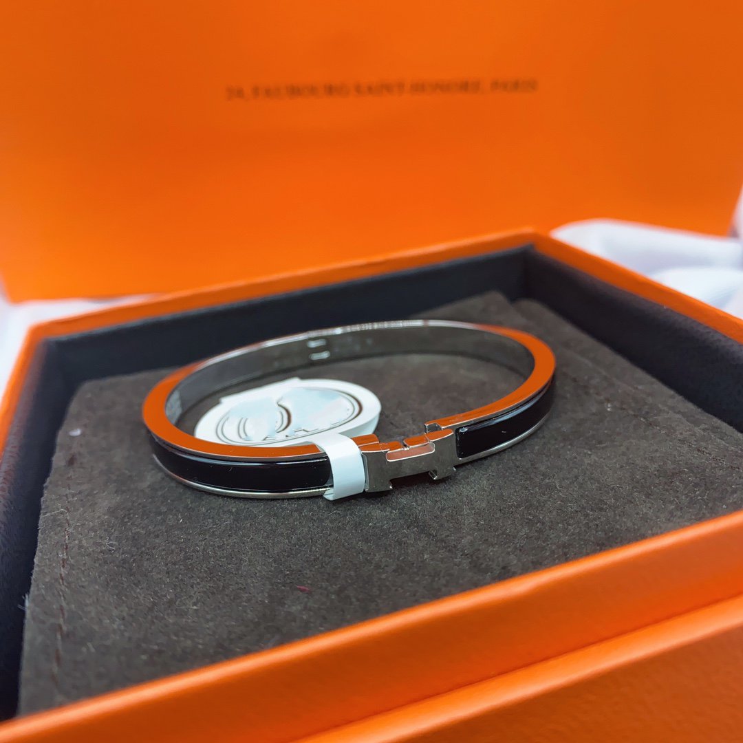 [Peak]CLASSIC HM CLIC BLACK 8MM ENAMEL BRACELET