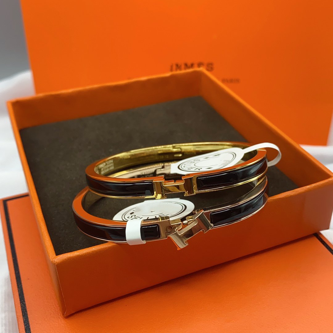 [Peak]CLASSIC HM CLIC BLACK 8MM ENAMEL BRACELET