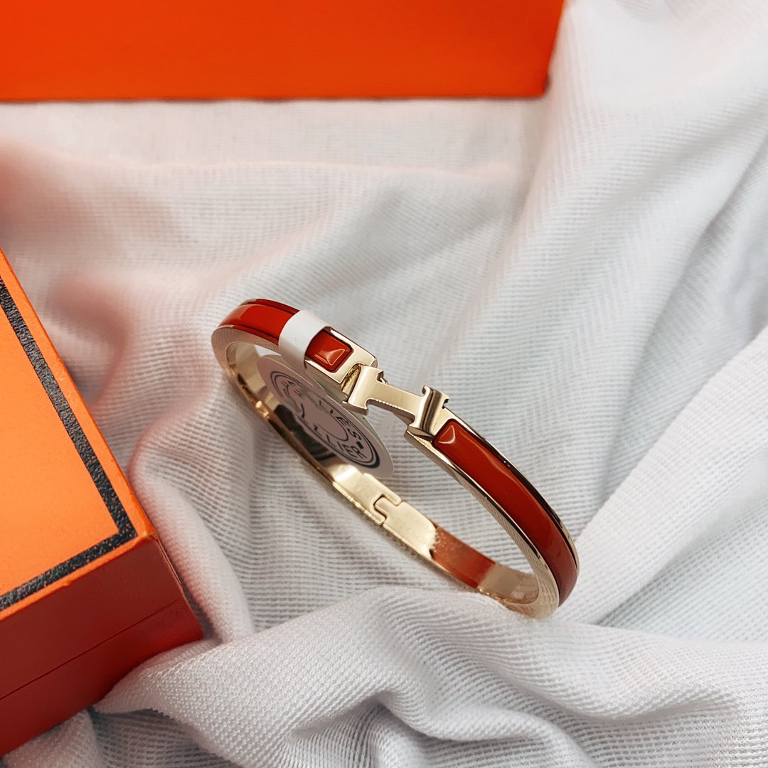 [Peak]CLASSIC HM CLIC RED 8MM ENAMEL BRACELET