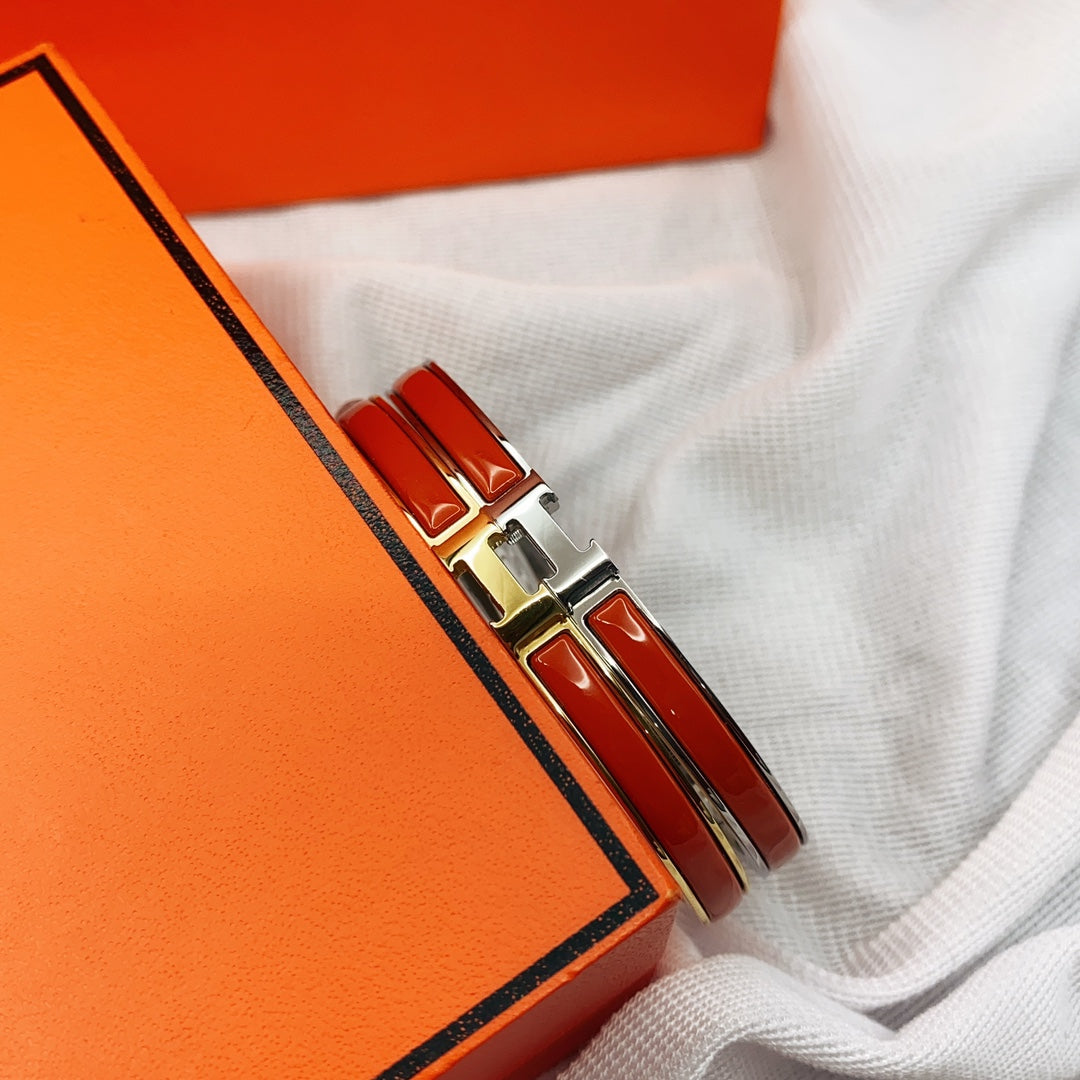 [Peak]CLASSIC HM CLIC RED 8MM ENAMEL BRACELET