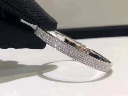 [Peak]HM KELLY BRACELET IN SILVER AND FULL PAVE DIAMOND