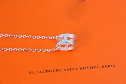 [Peak]HM NECKLACE H LETTER OVAL SERIES