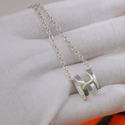 [Peak]HM NECKLACE H LETTER OVAL SERIES