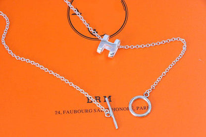 [Peak]HM NECKLACE H LETTER OVAL SERIES
