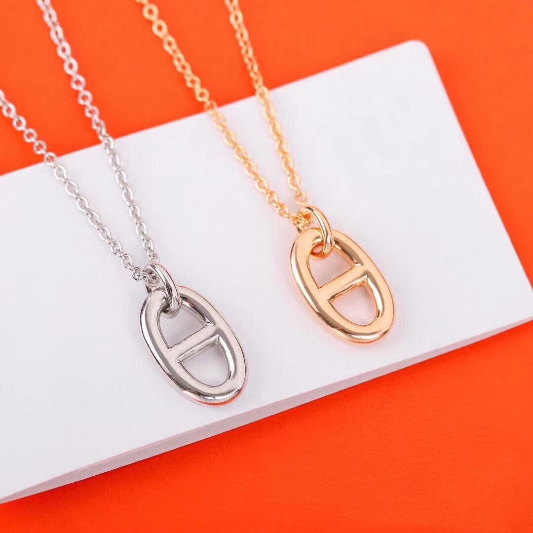 [Peak]HM PIG NOSE NECKLACE