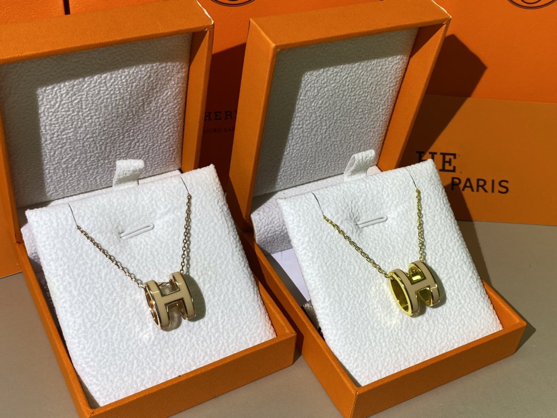 [Peak]HM CLIC YELLOW ENAMEL GOLD NECKLACE