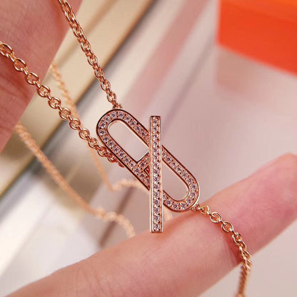 [Peak]HM FIRE PIG NOSE NECKLACE TRENDY STREET