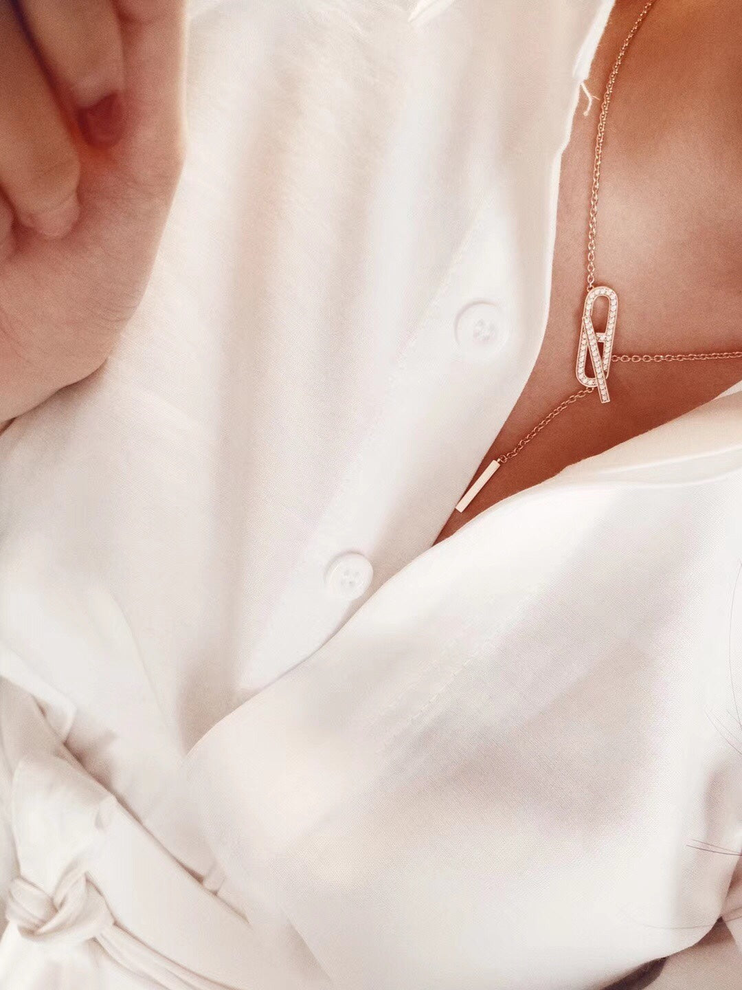 [Peak]HM FIRE PIG NOSE NECKLACE TRENDY STREET