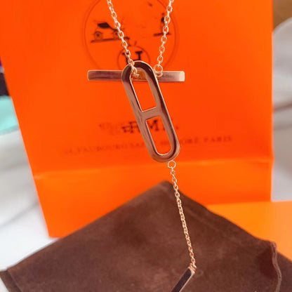[Peak]HM NECKLACE PLATINUM ROSE GOLD DIAMOND