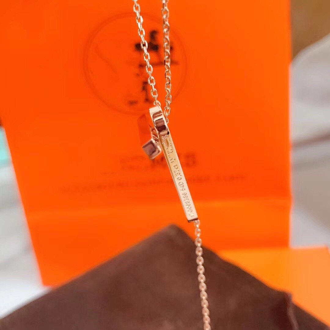 [Peak]HM NECKLACE PLATINUM ROSE GOLD DIAMOND