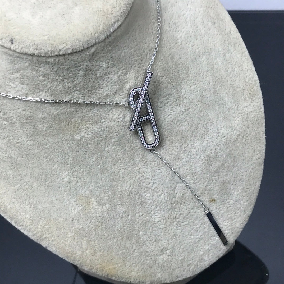[Peak]HM NECKLACE PLATINUM ROSE GOLD DIAMOND
