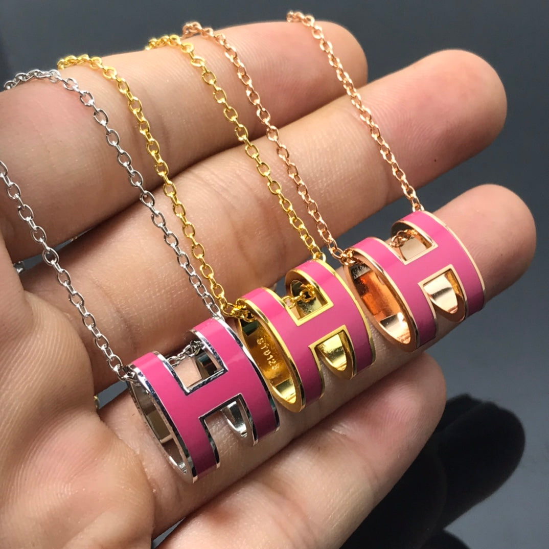 [Peak]H NECKLACE PINK