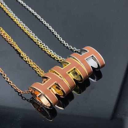 [Peak]H NECKLACE BROWN