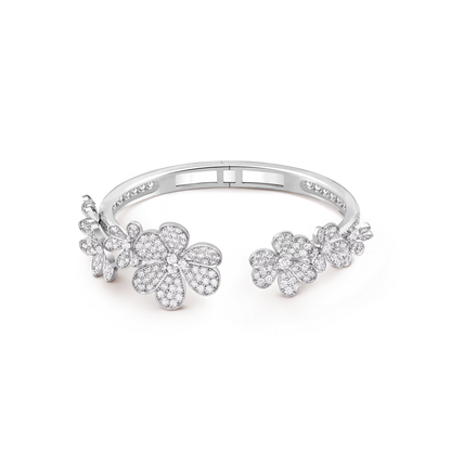 [Peak]LUMINOUS BLOSSOM OPEN BANGLE