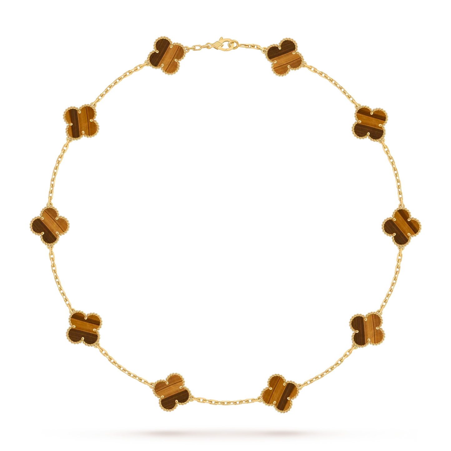[Peak]CLASSIC LUCKY 10-MOTIF CLOVER NECKLACE GOLD COLLECTION
