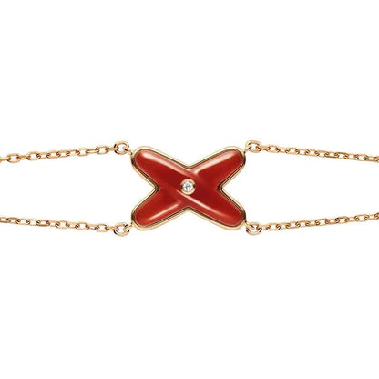 [Peak]JEUX BRACELET CARNELIAN ROSE GOLD 1 DIAMOND