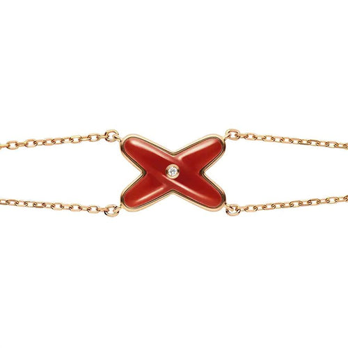[Peak]JEUX BRACELET CARNELIAN ROSE GOLD 1 DIAMOND