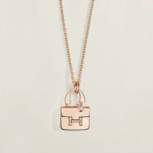 [Peak]AMULETTE PEDANT ROSE GOLD NECKLACE