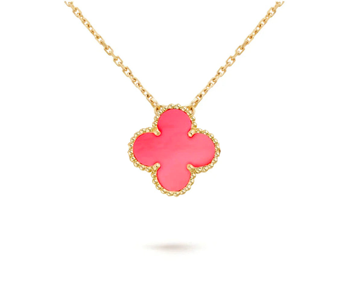 [Peak]15MM CLOVER FLOWER PENDANT NECKLACE COLLECTION