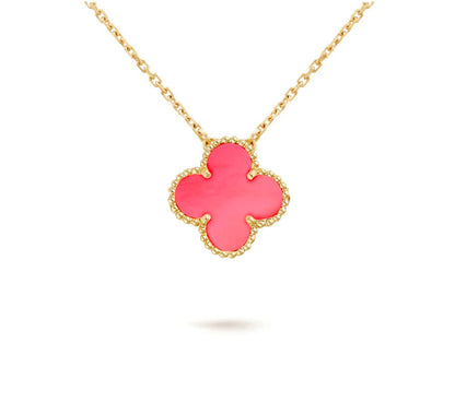 [Peak]15MM CLOVER FLOWER PENDANT NECKLACE COLLECTION