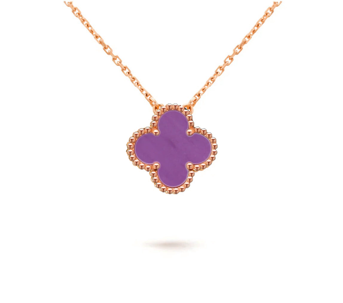 [Peak]15MM CLOVER FLOWER PENDANT NECKLACE COLLECTION