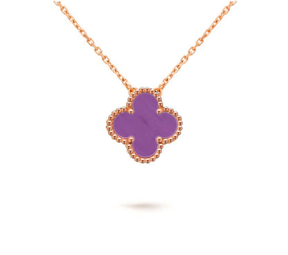 [Peak]15MM CLOVER FLOWER PENDANT NECKLACE COLLECTION