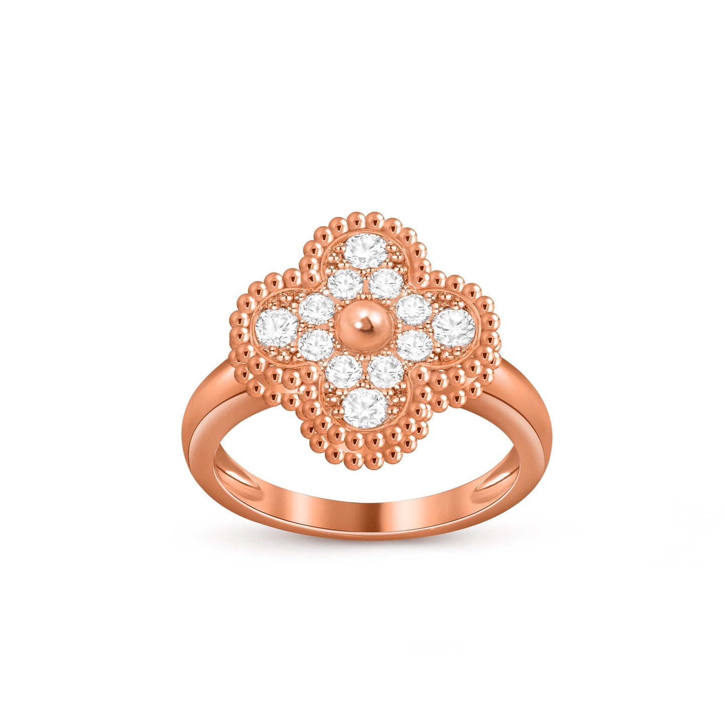 [Peak]LUCKY CLOVER VINTAGE ROSE GOLD RING COLLECTION