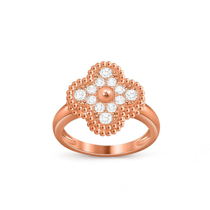 [Peak]LUCKY CLOVER VINTAGE ROSE GOLD RING COLLECTION