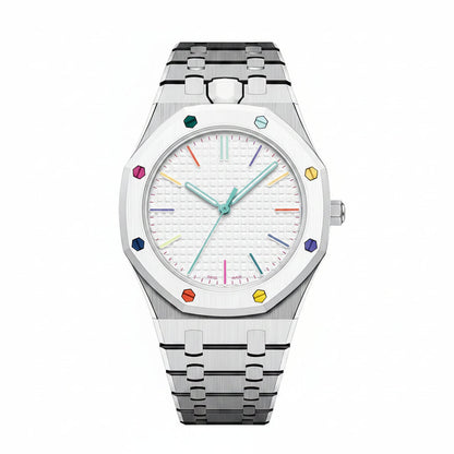 [Peak]OAK POP EXCLUSIVE SILVER STEEL STRAP