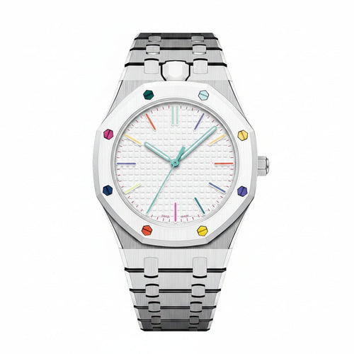 [Peak]OAK POP EXCLUSIVE SILVER STEEL STRAP